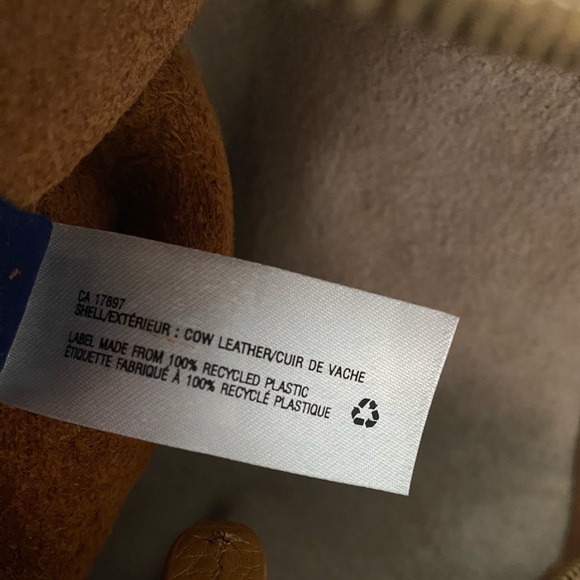 Gap NWOT foldover leopard print leather clutch. Camel/Tan Colour. - Picture 6 of 7